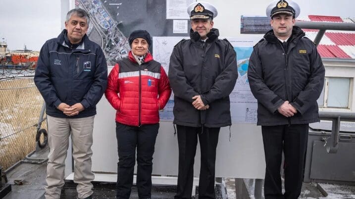 Ministra de Obras Públicas visita Base Naval Punta Arenas para revisar proyecto de infraestructura portuaria
