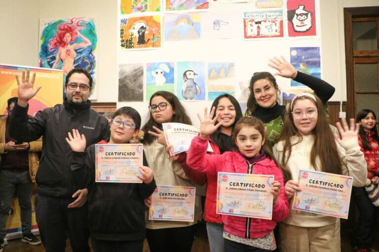 36 niños y niñas participaron de Ciclo de Talleres Formativos Ciudadanos en Puerto Natales