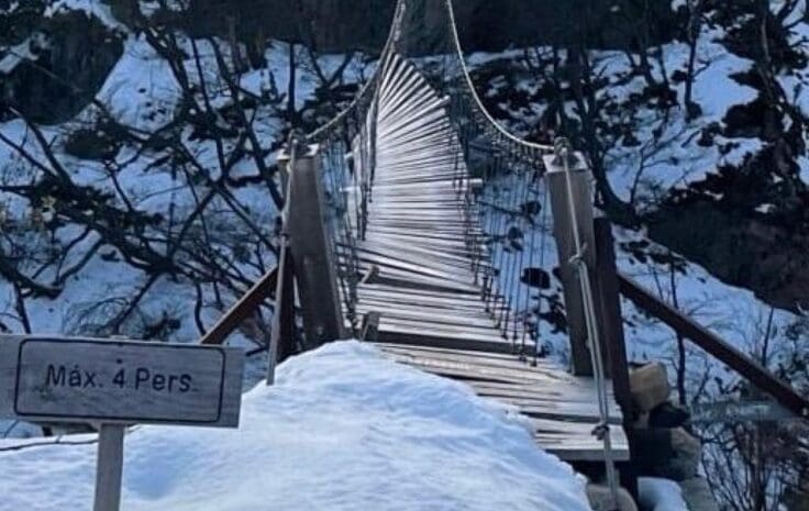 Conaf informa sobre situación de puente dañado en el Parque Nacional Torres del Paine 