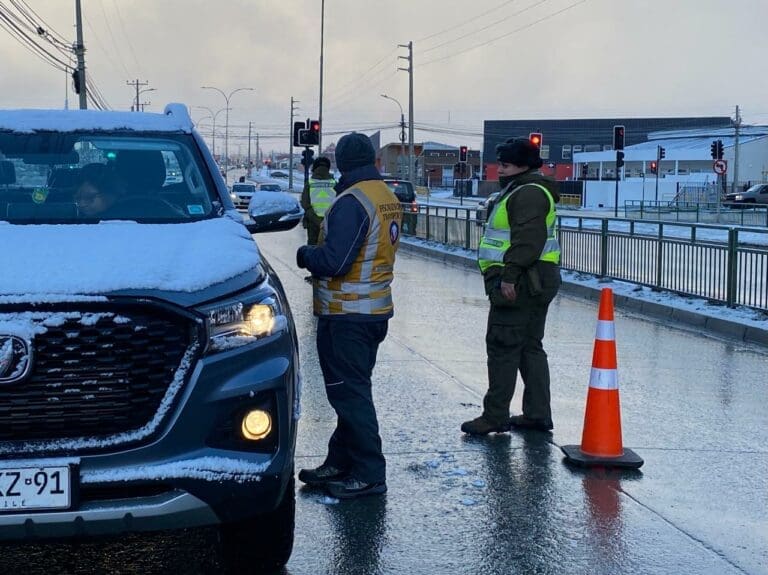 1.436 controles viales en Punta Arenas resultan en 278 infracciones y 61 retiros