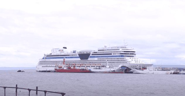 Llega a Punta Arenas el crucero AIDAsol con más de 2.000 pasajeros a bordo