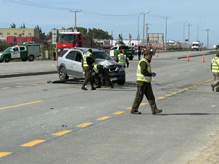 Accidente de tránsito en el 