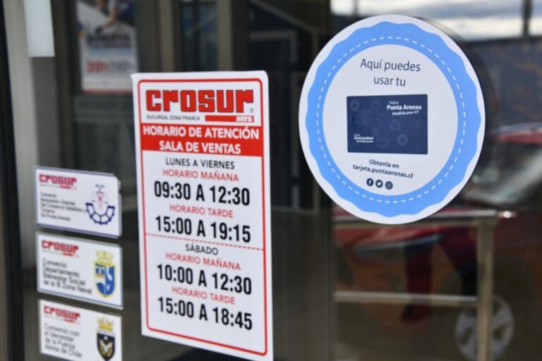 Nuevo beneficio para los vecinos de Punta Arenas: descuento en Crosur con la Tarjeta Punta Arenas