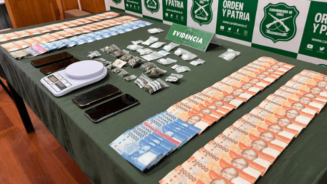 Operativo antidrogas en Punta Arenas culmina con detención de dos personas y droga incautada