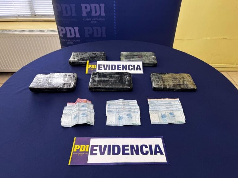 PDI incauta más de 3,8 kilos de droga y detiene a dos extranjeros en Punta Arenas
